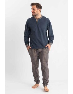 FERRUCCI PIGIAMA UOMO SERAFINO MANICA LUNGA E PANTALONE -...