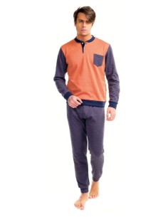 FERRUCCI PIGIAMA UOMO SERAFINO MANICA LUNGA E PANTALONE -...