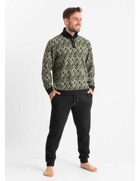 FERRUCCI PIGIAMA UOMO LUPETTO MANICA LUNGA E PANTALONE - USCAR