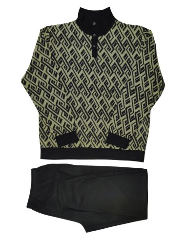 FERRUCCI PIGIAMA UOMO LUPETTO MANICA LUNGA E...