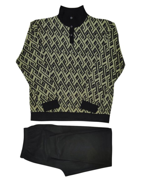 FERRUCCI PIGIAMA UOMO LUPETTO MANICA LUNGA E PANTALONE - USCAR