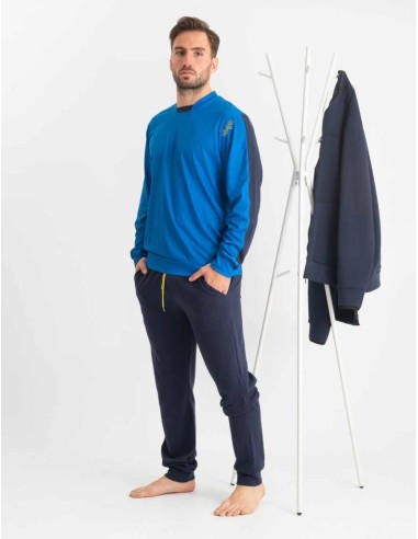 FERRUCCI PIGIAMA UOMO GIROCOLLO MANICA LUNGA E...