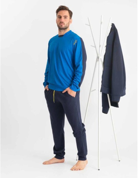 FERRUCCI PIGIAMA UOMO GIROCOLLO MANICA LUNGA E PANTALONE LUNGO - URANO