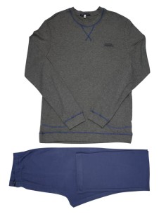 MARINA MILITARE PIGIAMA UOMO GIROCOLLO MANICA LUNGA E...