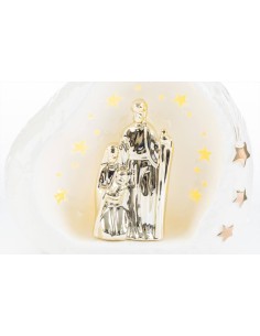LE STELLE NATIVITA' IN GROTTA CON LED INTERNO 17X14 CM 2
