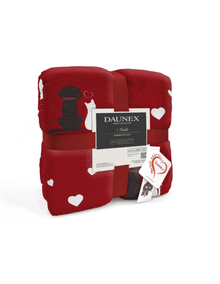 DAUNEX PLAID MORBIDOTTO LIGHT 130 X 160 CM - BEST FRIENDS