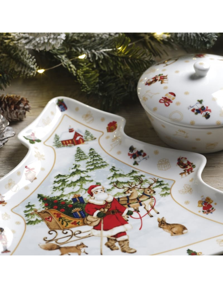 WEISSESTAL VASSOIO ALBERO 28 CM - XMAS