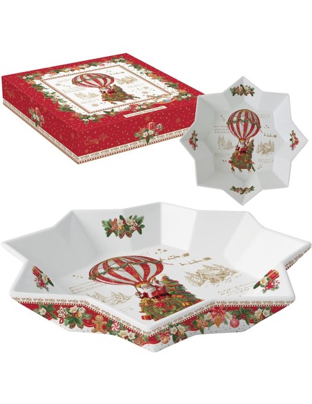 EASY LIFE PIATTO A STELLA 25 CM - CHRISTMAS MEMORIES