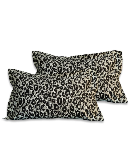 ROBERTO CAVALLI SET 2 FEDERE PER GUANCIALI 50 X 80 CM - LEOPARDO