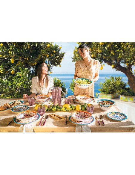 GUZZINI SERVIZIO PIATTI 18 PEZZI - FLOWER & LEMON