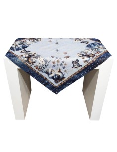 EMILY HOME COPRITAVOLA NATALIZIA 90 X 90 CM - POLVERE DI...