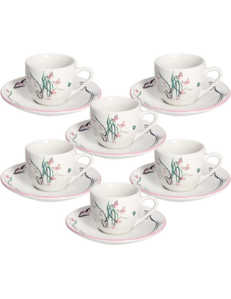 ANDREA FONTEBASSO SET 6 TAZZE CAFFE 10 CL - MOON BUTTERFLY BALL