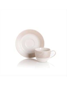 EVVIVA SET 6 TAZZE CAFFÉ CON PIATTINO 100 ML - PETRA