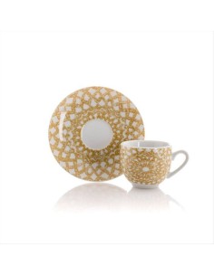 EVVIVA SET 6 TAZZE CAFFÈ CON PIATTINO 100 ML- MALAGA