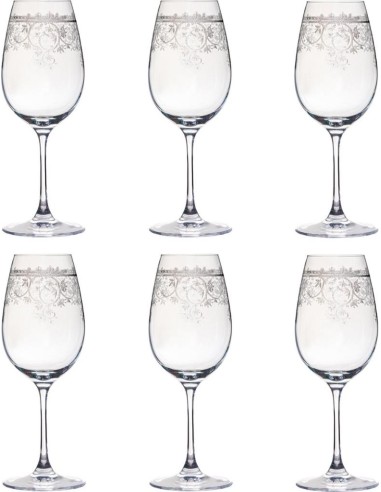 LIVELLARA SET 6 CALICI VINO 38 CL - LUIGI XV