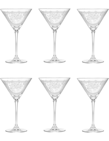 LIVELLARA SET 6 CALICI MARTINI 20 CL - LUIGI XV