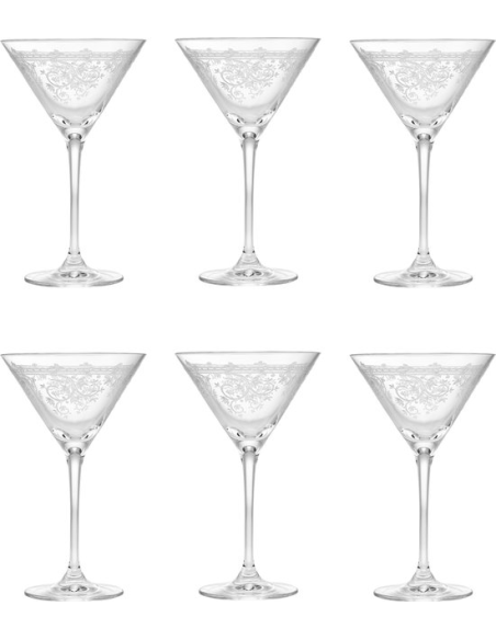 LIVELLARA SET 6 CALICI MARTINI 20 CL - LUIGI XV