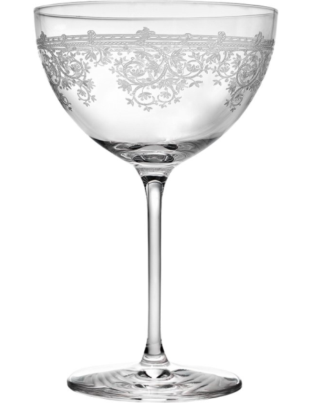 LIVELLARA SET 6 COPPE CHAMPAGNE SERIGRAFATE 35 CL - LUIGI XV