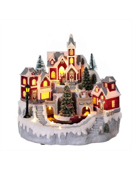 FADE VILLAGGIO NATALIZIO ANIMATO, LED E MUSICA