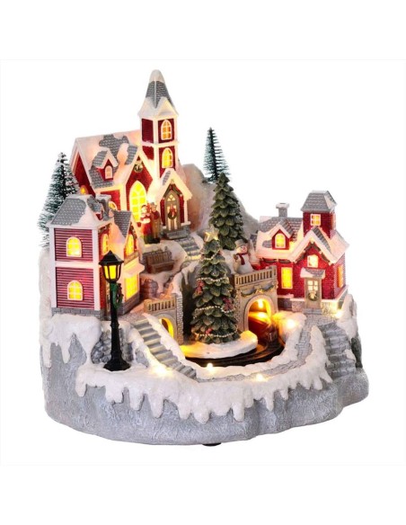 FADE VILLAGGIO NATALIZIO ANIMATO, LED E MUSICA