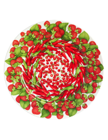 TAITÙ SET 2 PIATTI PORTATA Ø 31 CM - PEPERONI