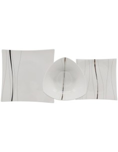 LIVELLARA SERVIZIO DI PIATTI 52 PEZZI - ODETT PLATINUM 2