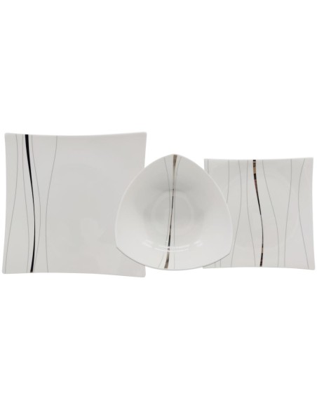 LIVELLARA SERVIZIO DI PIATTI 52 PEZZI - ODETT PLATINUM