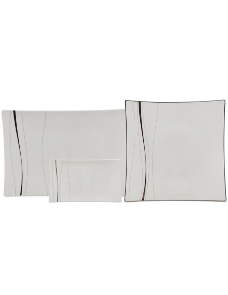 LIVELLARA SERVIZIO DI PIATTI 52 PEZZI - ODETT PLATINUM