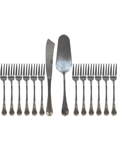 MORINOX SET 14 PZ POSATE DOLCE  SAMOA ORO