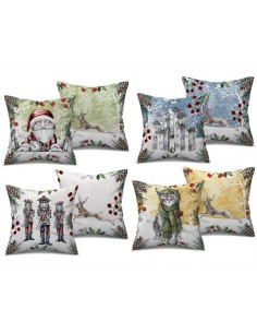 EGAN SET 2 CUSCINI D'ARREDO 40 X 40 CM NATALIZI