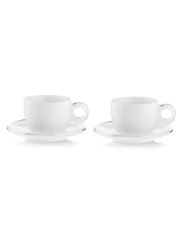 GUZZINI SET 2 TAZZE CAPPUCCINO CON PIATTINO -...