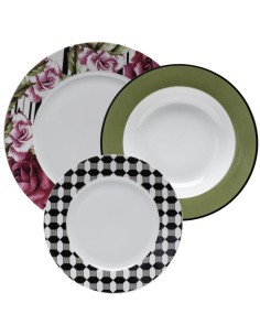 EVVIVA SERVIZIO PIATTI 18 PEZZI - ROSELINE