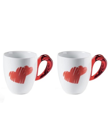 GUZZINI SET 2 TAZZE MUG 250 ML - LOVE