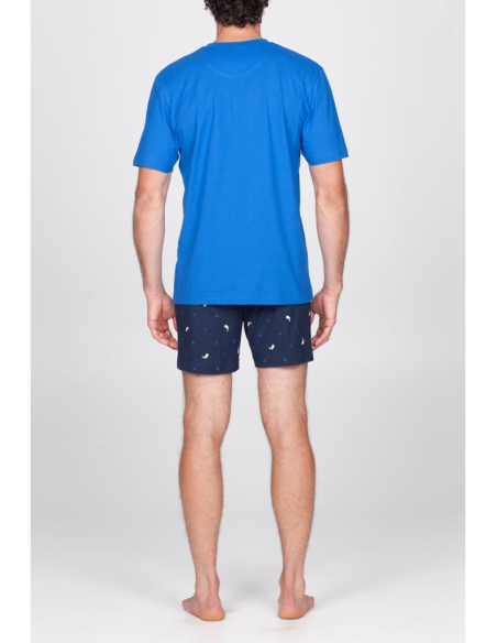 JULIPET PIGIAMA UOMO GIROCOLLO MANICA CORTA E PANTALONE CORTO - FAVIGNANA
