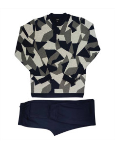 JULIPET PIGIAMA UOMO SERAFINO MANICA LUNGA E PANTALONE LUNGO