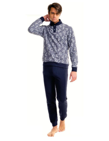 FERRUCCI PIGIAMA UOMO LUPETTO MANICA LUNGA E PANTALONE - ANDALO