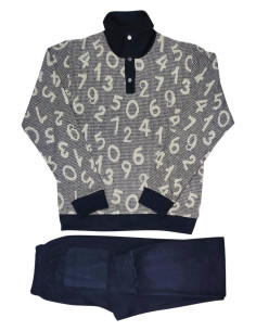 FERRUCCI PIGIAMA UOMO LUPETTO MANICA LUNGA E PANTALONE -... 2