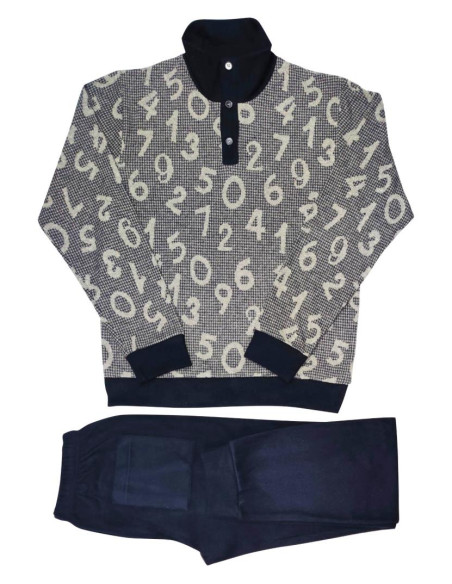 FERRUCCI PIGIAMA UOMO LUPETTO MANICA LUNGA E PANTALONE - ANDALO