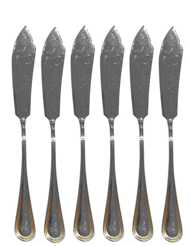 MORINOX SERVIZIO 12 COLTELLI PESCE - SAMOA ORO