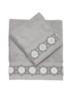 NUVOLE DI STOFFA SET 2 ASCIUGAMANI IN SPUGNA DI COTONE -...