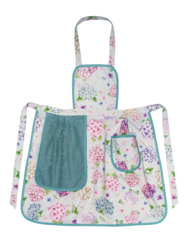 ANNAMARIA GREMBIULE CON PETTORINA E ASCIUGOTTO...