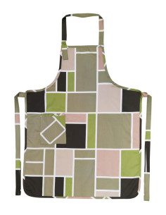 ANNAMARIA GREMBIULE DA CUCINA CON PETTORINA -  GEOMETRICO