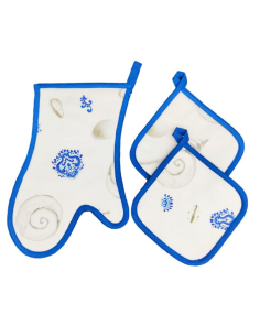 ANNAMARIA SET GUANTO E PRESINE - FOULARD CONCHIGLIE