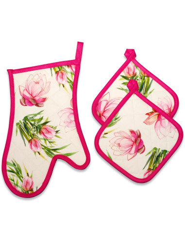 ANNAMARIA SET GUANTO E PRESINE - FIORI DI LOTO