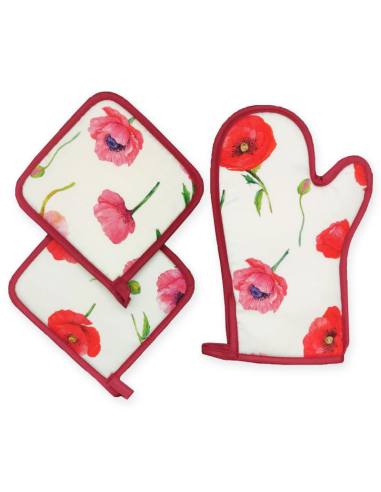 TAG HOUSE SET GUANTO DA CUCINA E PRESINE -...