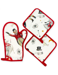 TAG HOUSE SET GUANTO DA CUCINA E PRESINE - CIRCUS