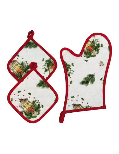 ANNAMARIA SET 2 PRESINE + 1 GUANTO DA CUCINA -...