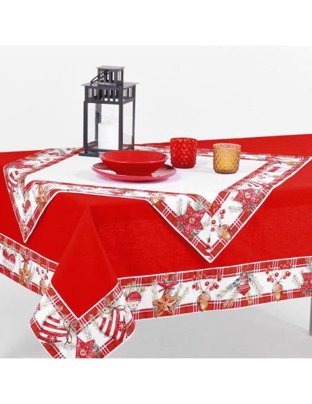 ANNAMRAIA COPRITAVOLA 90 X 90 CM - NATALE SCOZZESE