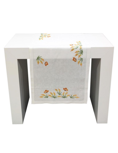 BELLLAVIA RUNNER RICAMATO 47 X 150 CM IN PURO...