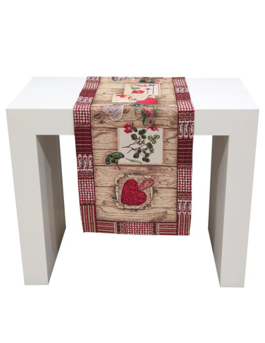 EMILY RUNNER 45 X 140 CM IN GOBELIN - WOOD...